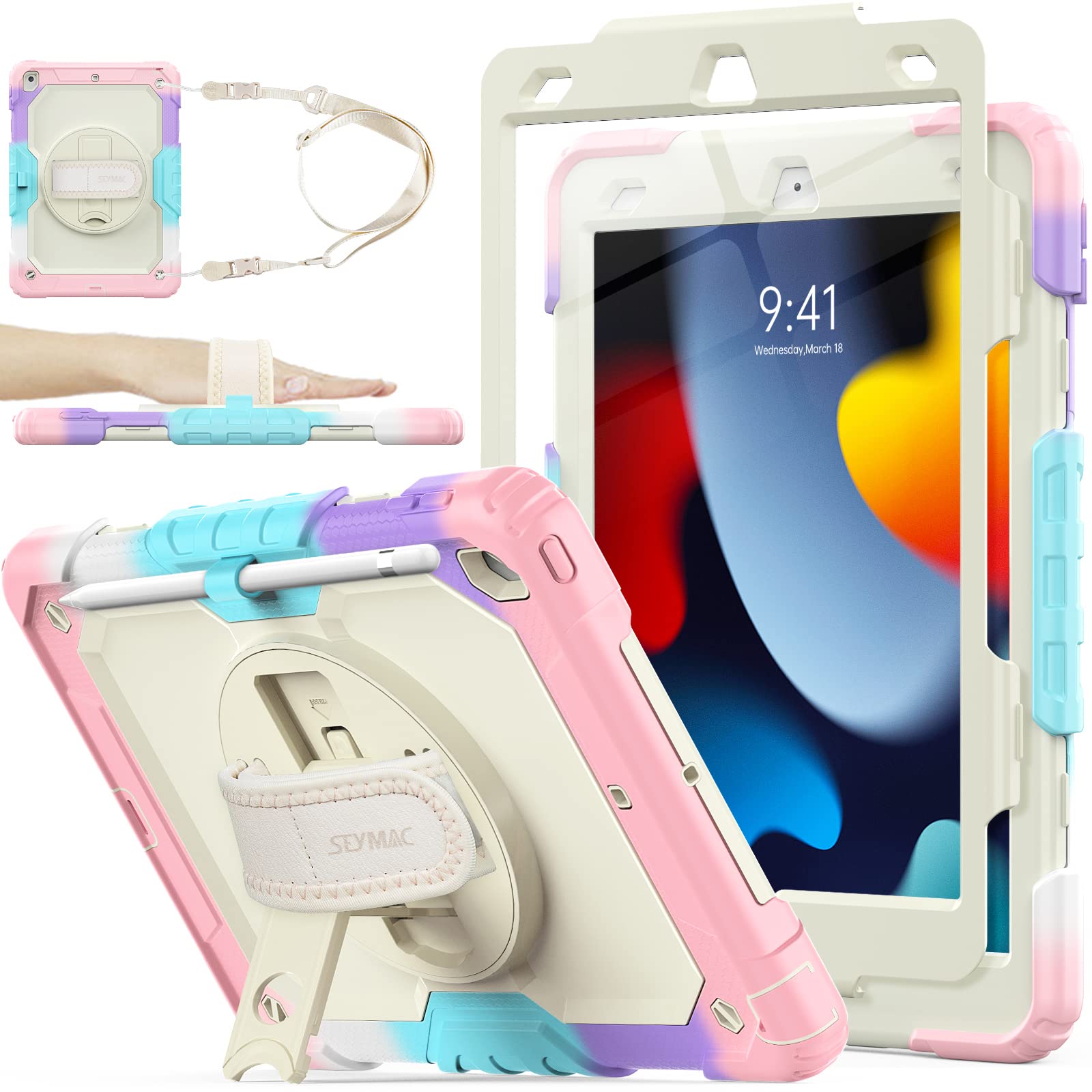 Amazon.com: SEYMAC stock Case for iPad 9th/ 8th/ 7th Generation